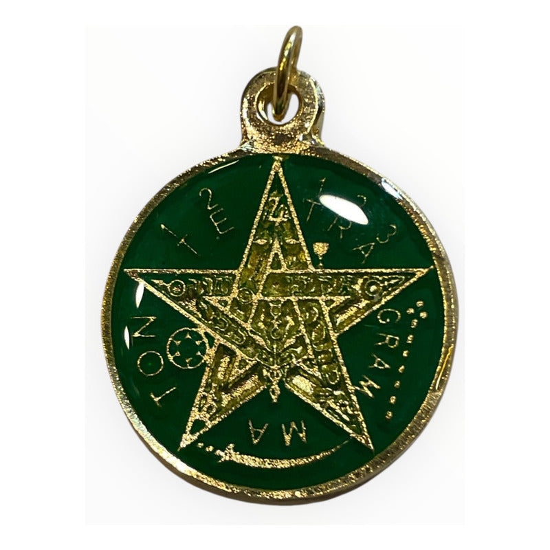 Hereje 7 Potencias Dije Encapsulado Y Tetra Al Reverso 25mm