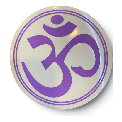 Estampa Om Hereje Morado Circulo Serigrafía