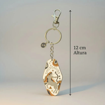 Llavero Zodiacal Hereje Diseño Astrológico Original Sagitario