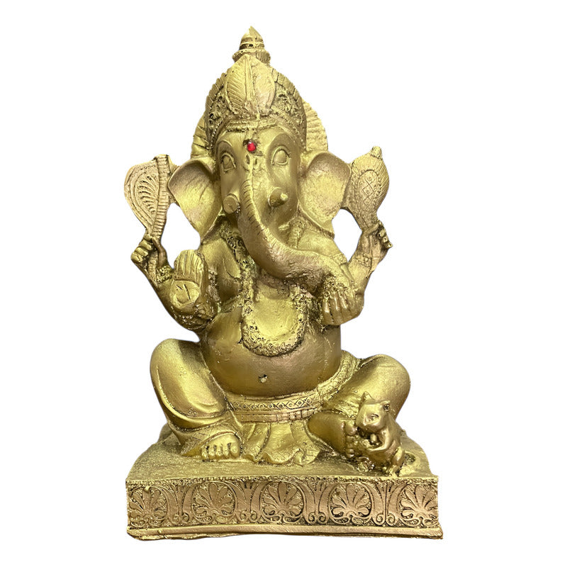 Ganesh Figura De Resina 24cm De Alto.