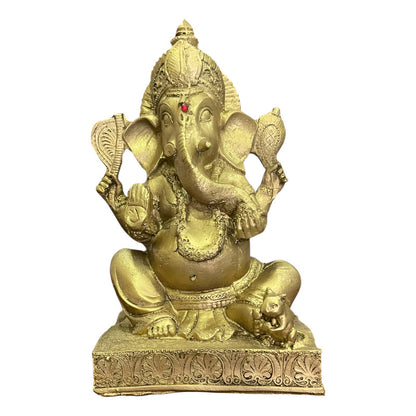 Ganesh Figura De Resina 24cm De Alto.