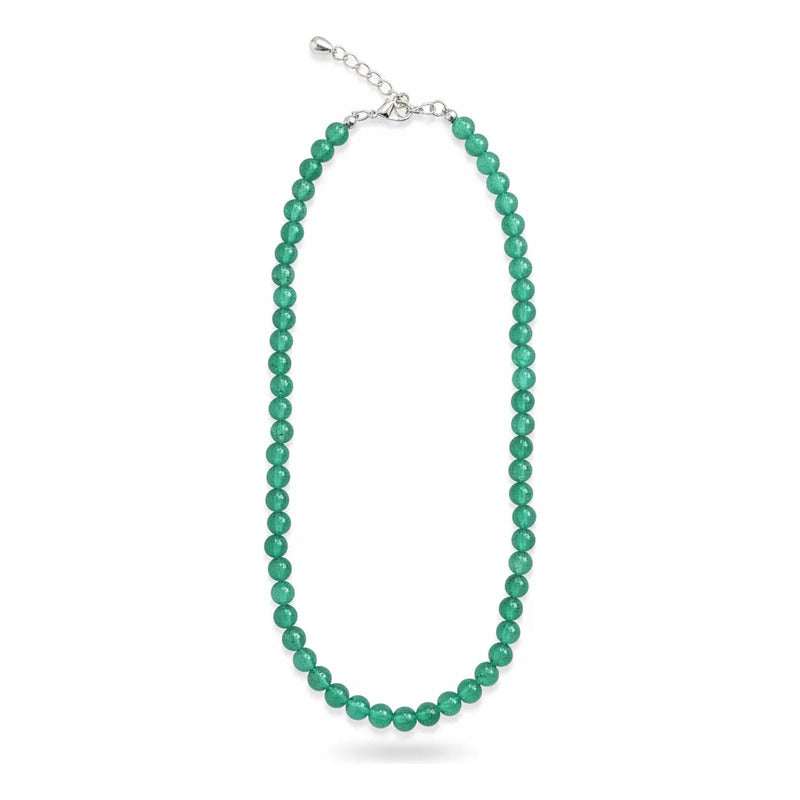 Amatista Collar De Piedra Natural Aventurina Verde