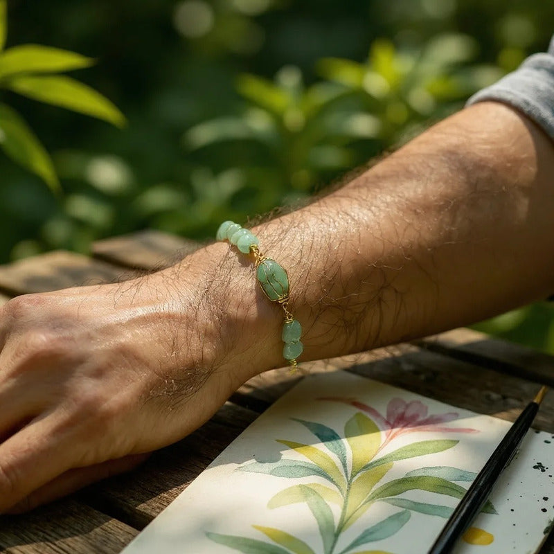 Pulsera Hereje Ajustable De Cuarzo