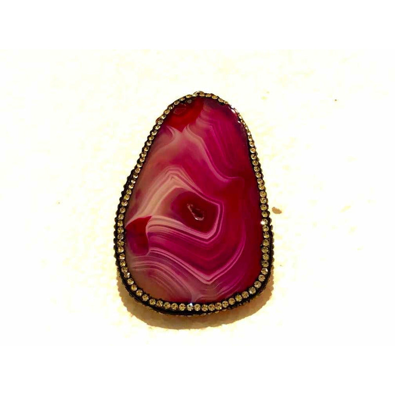 Pop Socket Ágata Rosa Para El Amor Piedra Cuarzo