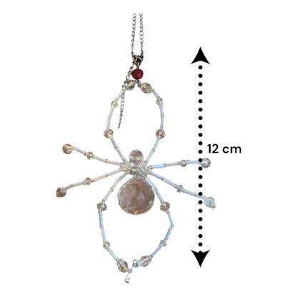 Suncatcher De Cristal En Forma De Araña 12cm Blanco by HEREJE