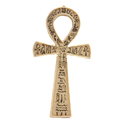 Ägyptisches Ankh-Kreuz Nationalharz handbemalt 18 cm