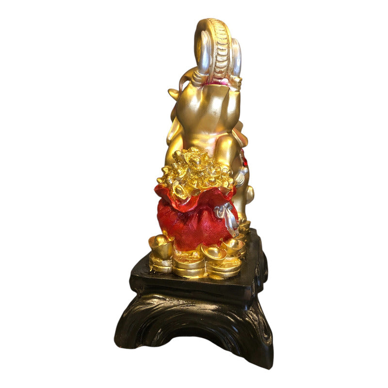 Original Elephant with Backpack Sculpture - Lety Items