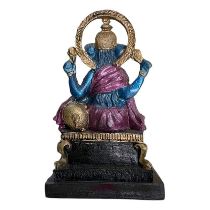 Escultura De Ganesh 15.5 Cm De Altura Azul by HEREJE
