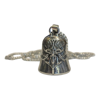 Campana Biker Con Cadena En Niquel