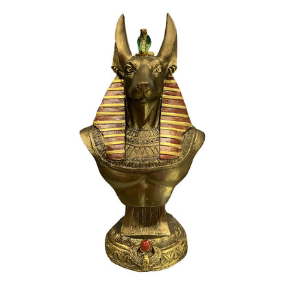 Egyptian Anubis Resin Figure 23cm Bronze Type