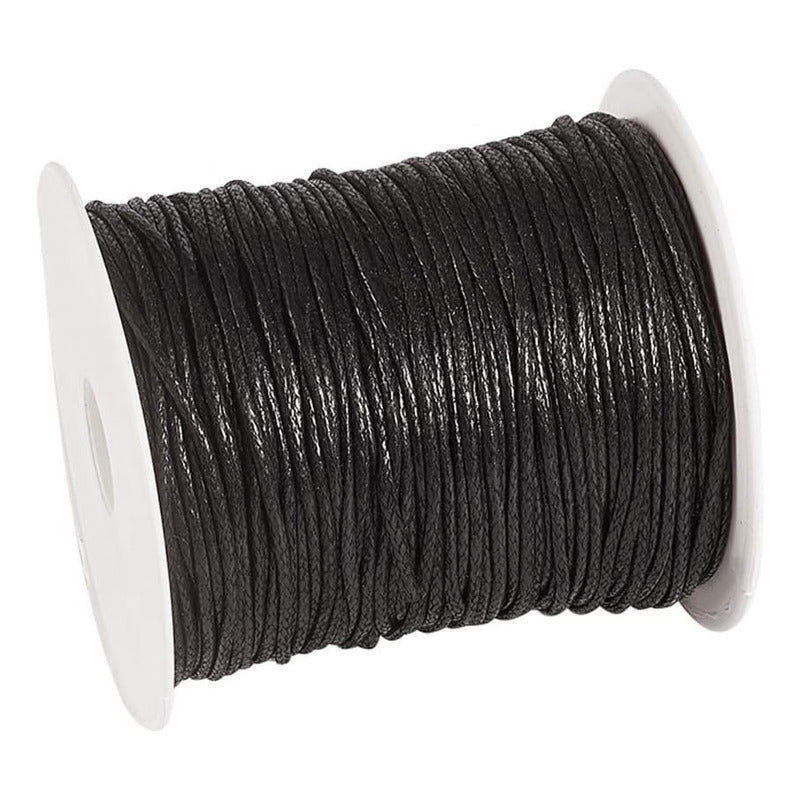Cordón De Algodón Encerado De 100 Yardas, 1,5 Mm, Para Joyas