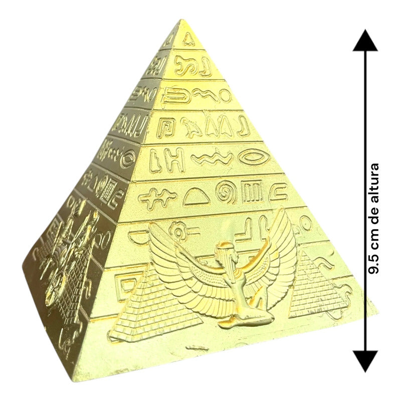 Pirámide Egipcia Dorada Decorativa Diosa Isis 9.5cm Dorado by HEREJE