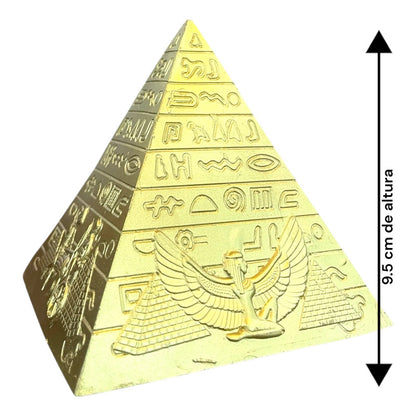 Pirámide Egipcia Dorada Decorativa Diosa Isis 9.5cm Dorado by HEREJE