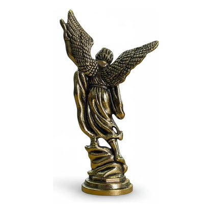 San Miguel Arcángel Figura De Metal De 7.5 Cm Dorado