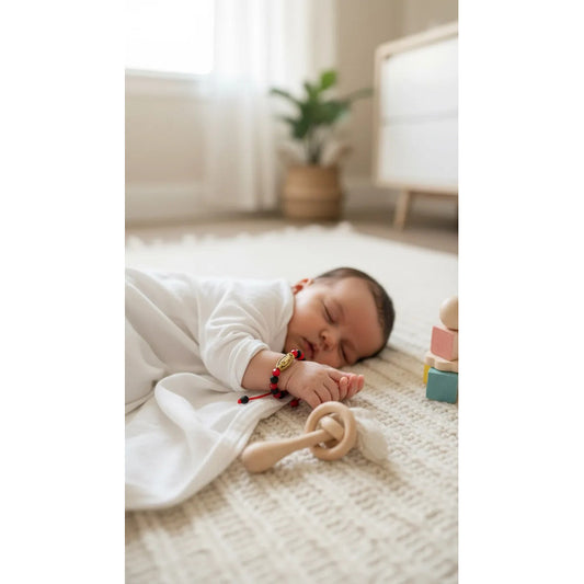 Pulsera Virgen De Guadalupe Hilo Rojo Ajustable Virgen 7 Cm