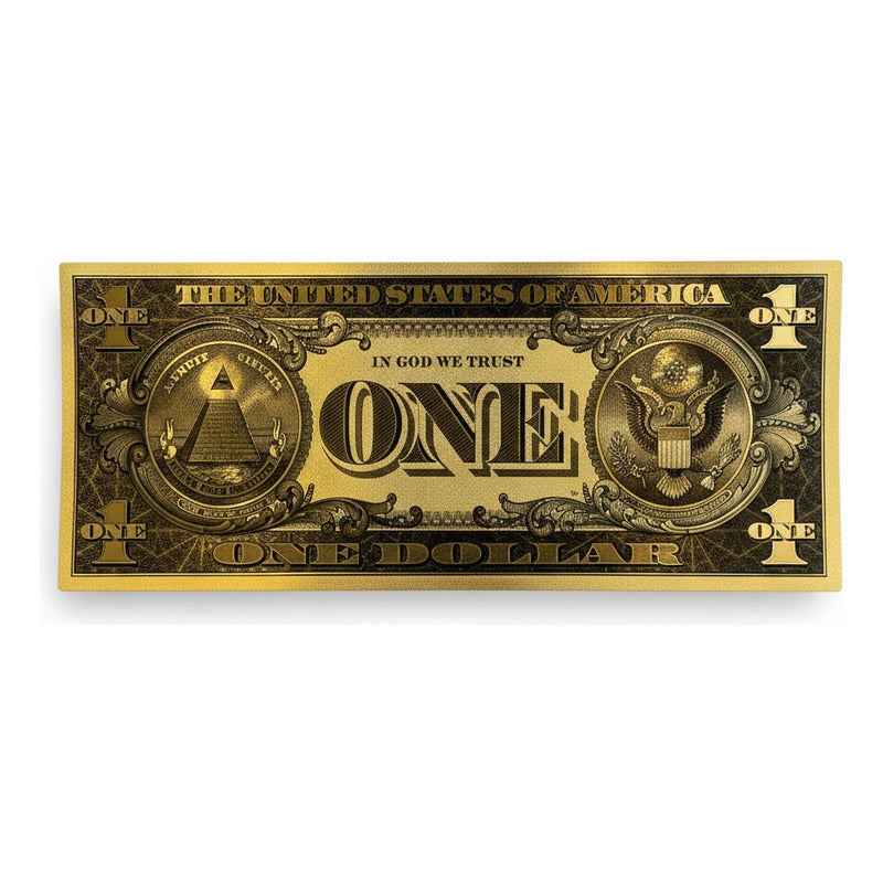 Billete Dorado Diferentes Denominaciones Plastificados