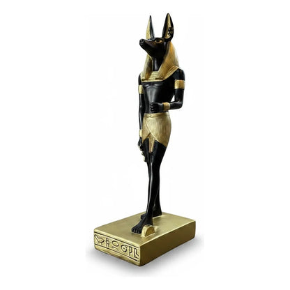 Figura Decorativa Dios Egipcio Anubis Resina 22 Cm Negro by HEREJE