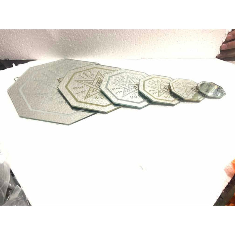 Tetragramaton 2 Espejo Grabado 5cm Cada Uno