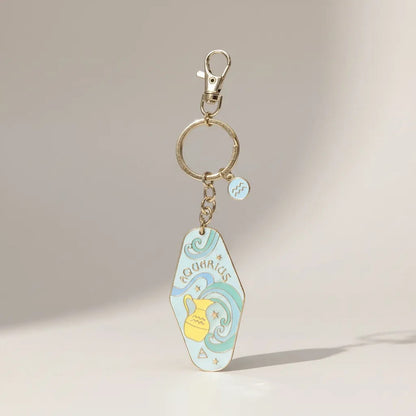 Llavero Zodiacal Hereje Diseño Astrológico Original Acuario