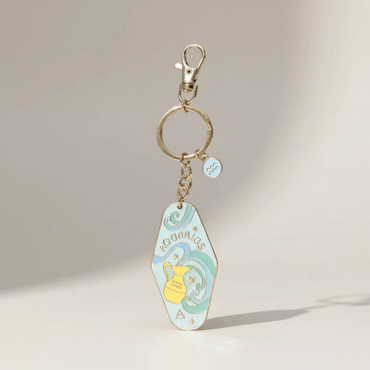 Llavero Zodiacal Hereje Diseño Astrológico Original Acuario