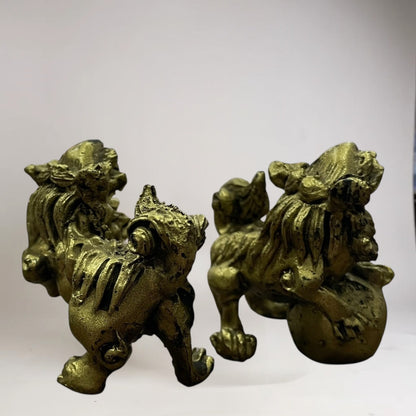 Figura De Resina De Los Perros Fu Protección Para Feng Shui
