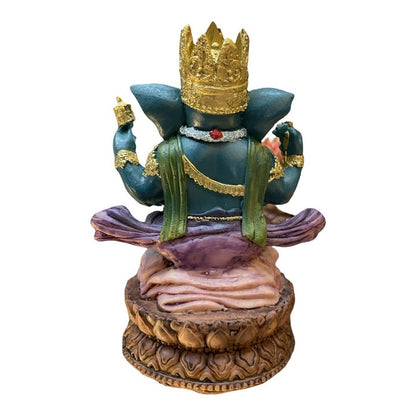 Ganesh Crown Flower Ready Resin National 16 Cm