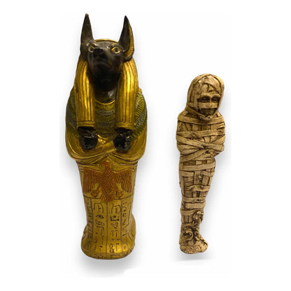 Sarcophagus Of Anubis Resin Figure 19 Cm