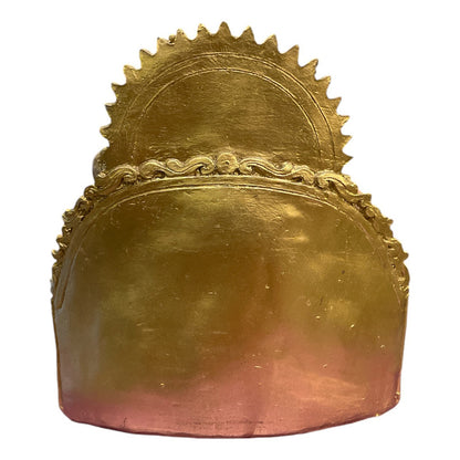 Ganesh Throne Resin Statue 14 Cm.