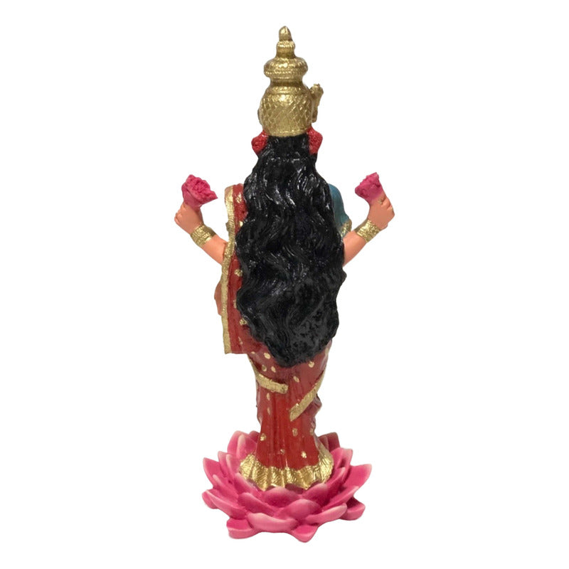 Lakshmi Diosa Fortuna Resina Artesanal Ritualizado.