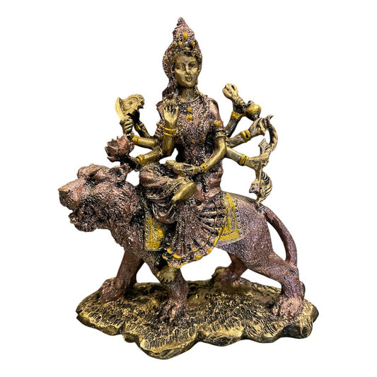 Durga Hindu Goddess Resin Figure 15.5 Cm