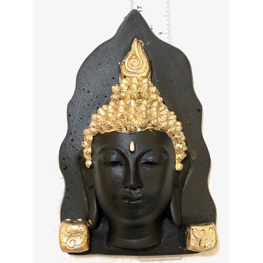 Buddha Face in Resin for Wall 17 cm