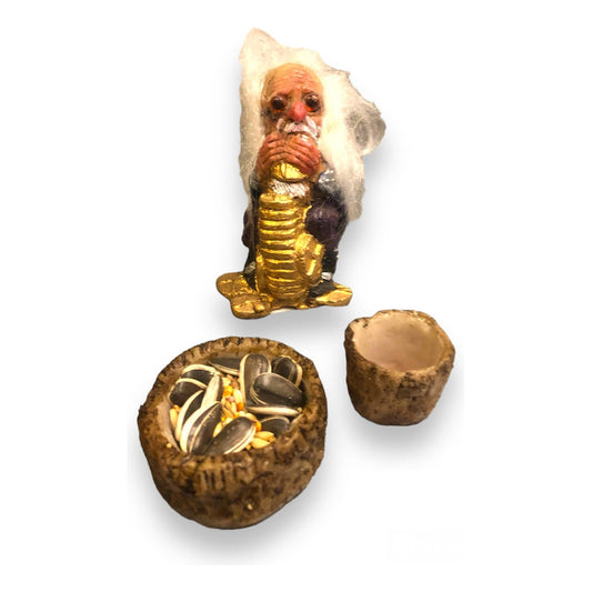 Troll Guardian of Wealth + Feeder 9 cm Resin Figure