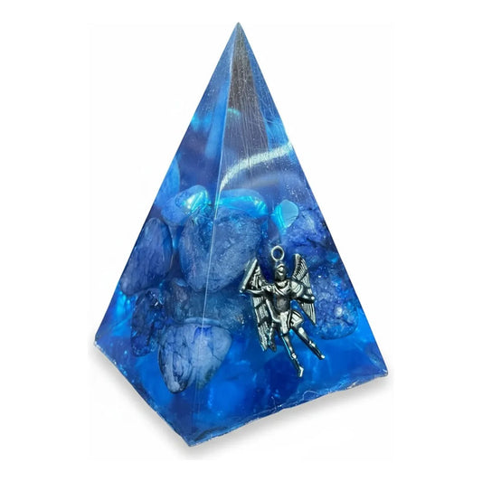 Piramide Angel En Tamaños 5 Cm, 7 Cm Y 9 Cm A Elegir 7 Cm Azul by HEREJE