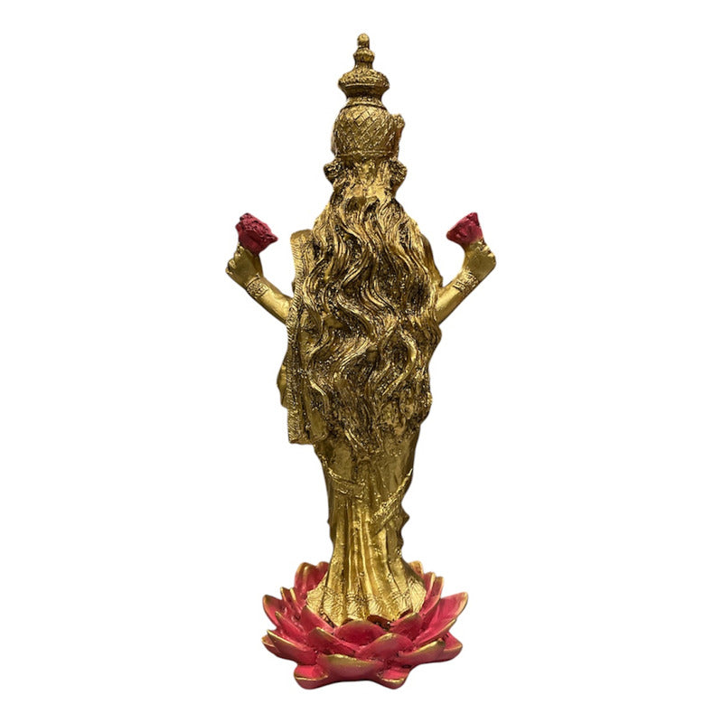 Lakshmi Diosa Fortuna Resina Artesanal Ritualizado.