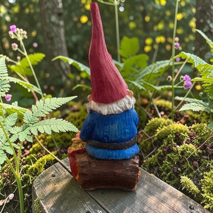 Gnomo De La Abundancia Y El Dinero Figura Decorativa 26 Cm A Azul by HEREJE