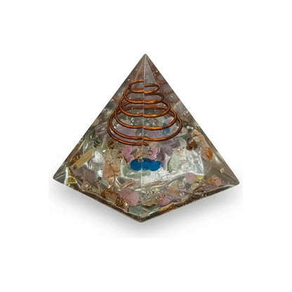 Piramide Orgonita 4 Cm De Altura Transparente by HEREJE