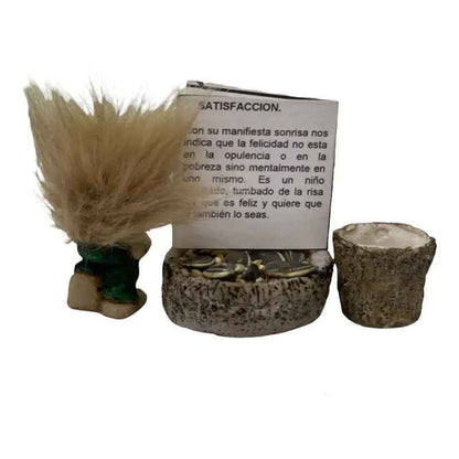 Troll Mini + Comedero + Semillas + Tarjeta Varios Modelos Satisfaccion 4.5cm