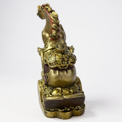 Caballo Año Chino 11x10x4cm Escultura De Resina