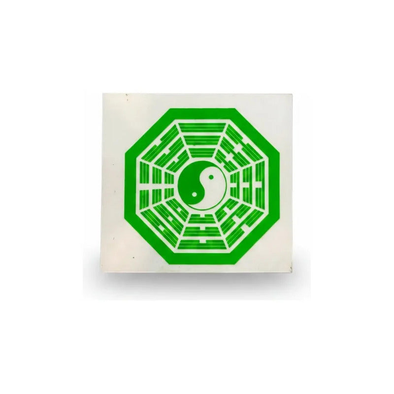 Bagua Vinilo Sticker 5 Cm X 5 Cm Verde by HEREJE