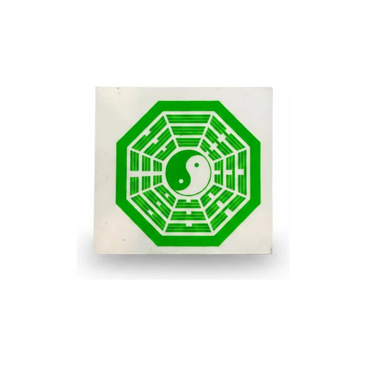 Bagua Vinilo Sticker 5 Cm X 5 Cm Verde by HEREJE
