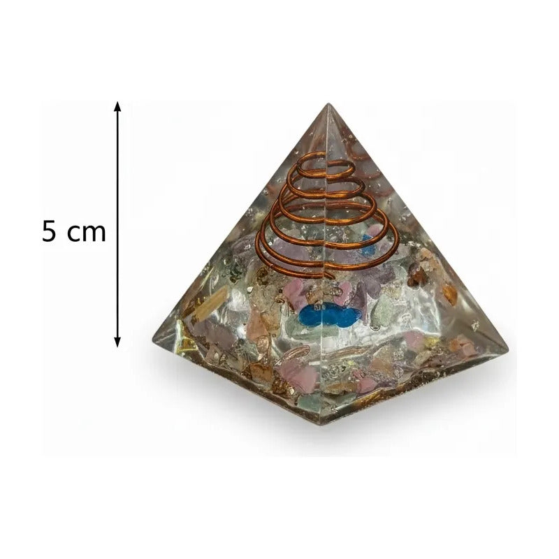 Piramide Orgonita 5 Cm De Altura Transparente by HEREJE