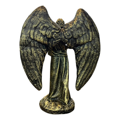 Figura Arcángel Metatrón Con Cubo En Resina 11 Cm Dorado Oscuro by HEREJE