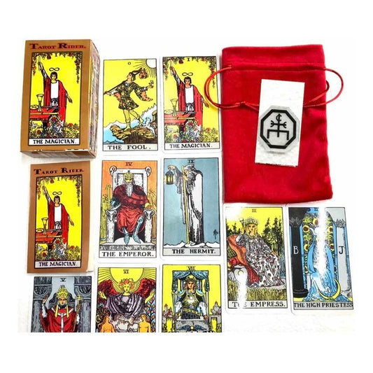 Rider Tarot + Instructions + Amulet + Backpack Import. 12.5cm