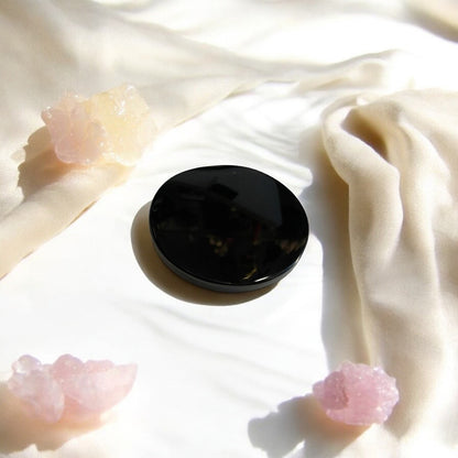Espejo Redondo Hereje Obsidian Mirror 8cm Limpieza Espiritua