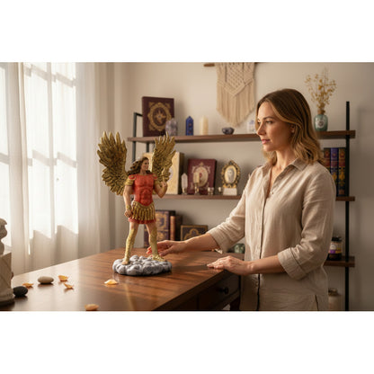 Arcangeles De 35cm Altura Figura De Resina Modelo A Elegir