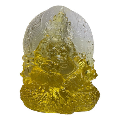 Dzambhala of Prosperity Buddha in Crystal Resin 12cm