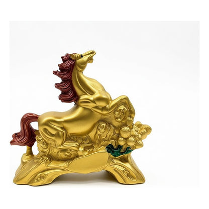 Caballo Del Año Chino Figura De Resina 6.5x8x2.5cm