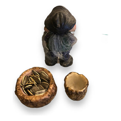 Troll Guardián +comedero 9cm Figura En Resina Nacional