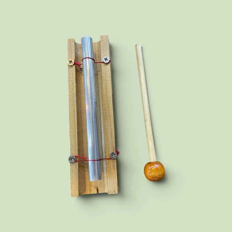 Diapason De Meditación De Madera Y Metal 15 Cm Cuenco