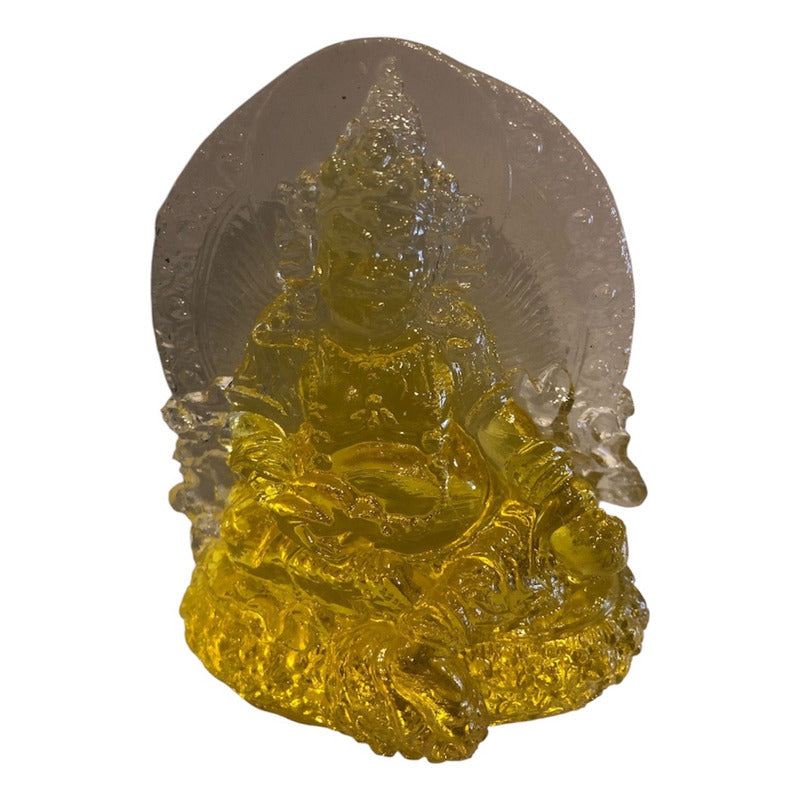 Dzambhala of Prosperity Buddha in Crystal Resin 12cm